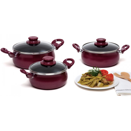 Cem Pırlanta Güveç 6 Parça Tencere Seti