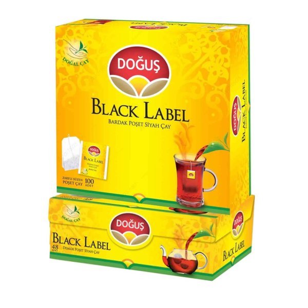 Doğuş Black Label Bardak Poşet Çay 100 + 48 Adet