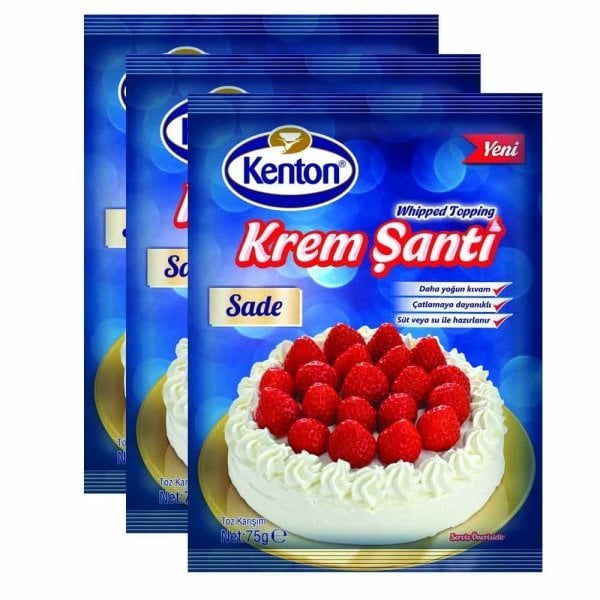 Kenton Krem Şanti Sade 3 x 75 gr